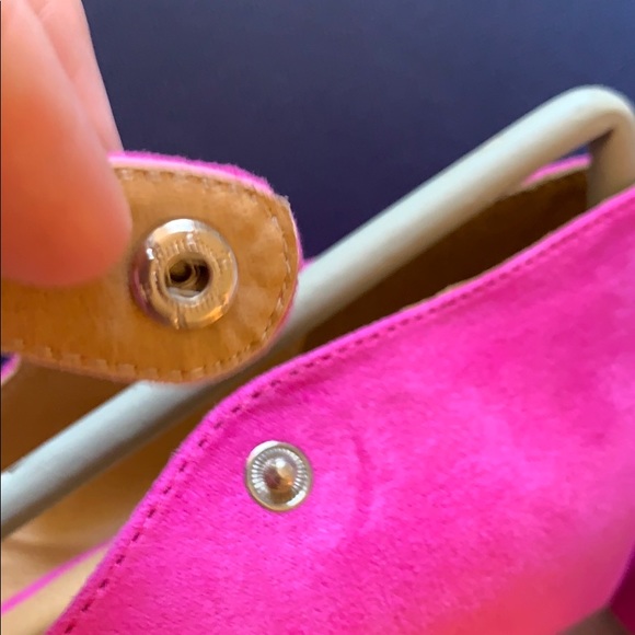 Hot pink bow tie toe ankle strap high heel - Picture 11 of 11